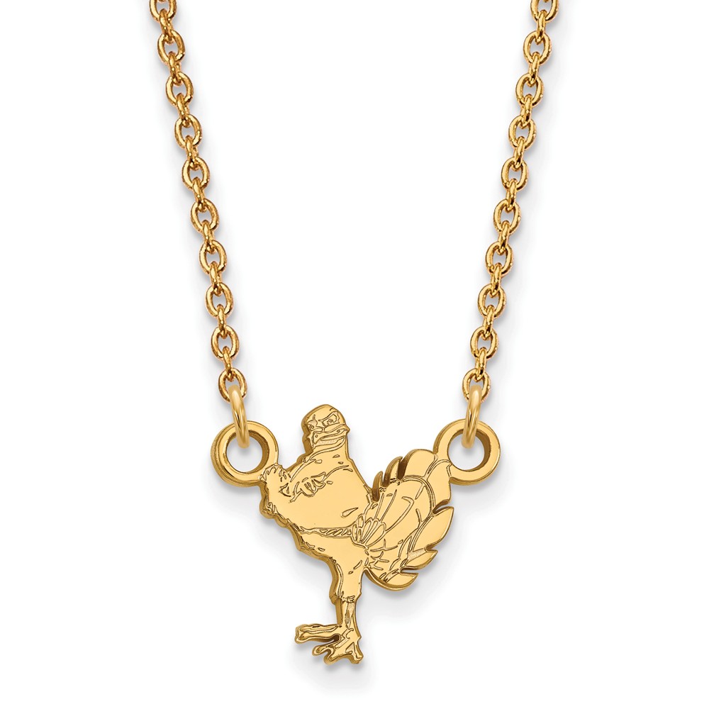 14k Yellow Gold Virginia Tech Pendant Necklace