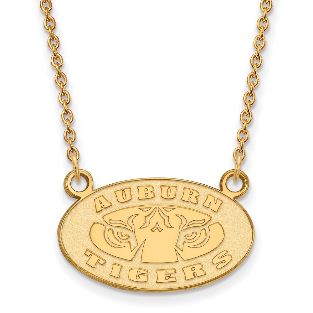 14k Yellow Gold Auburn U Pendant Necklace