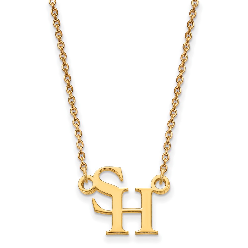 14k Gold Plated Silver Sam Houston State Pendant Necklace