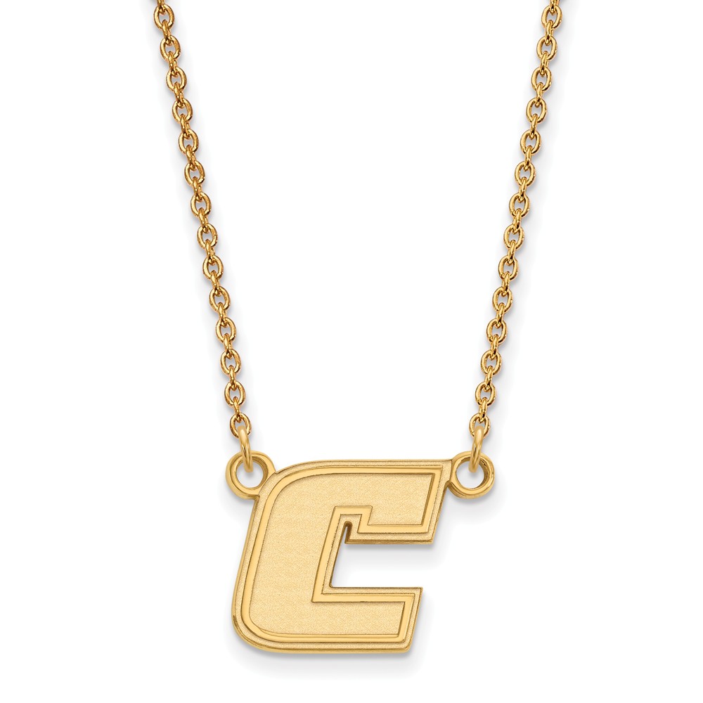 14k Gold Plated Silver U of Tenn Chattanooga Initial C Necklace