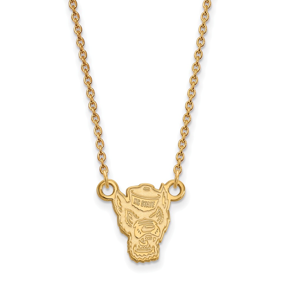 14k Gold Plated Silver North Carolina Pendant Necklace
