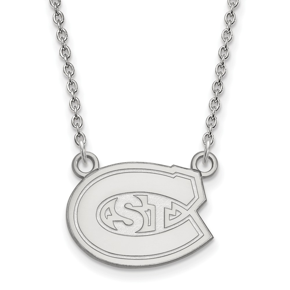 Sterling Silver St. Cloud State Logo Pendant Necklace