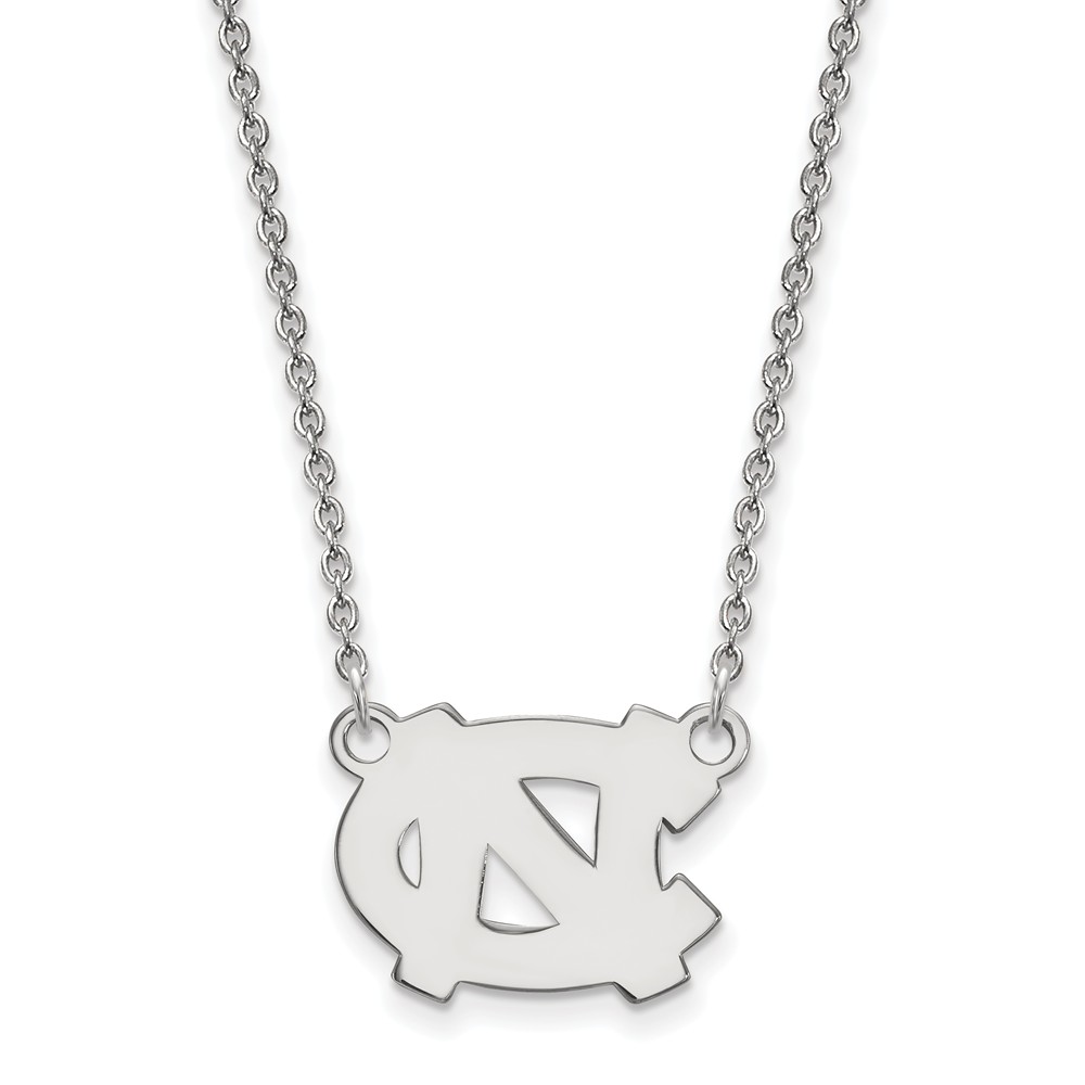 Sterling Silver North Carolina 'NC' Pendant Necklace