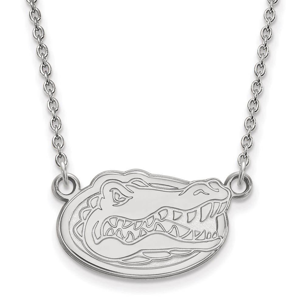 Sterling Silver U of Florida Gator Pendant Necklace