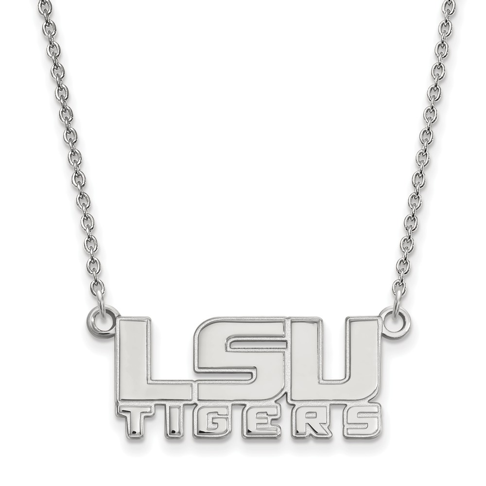 Sterling Silver Louisiana State LSU Tiger Necklace