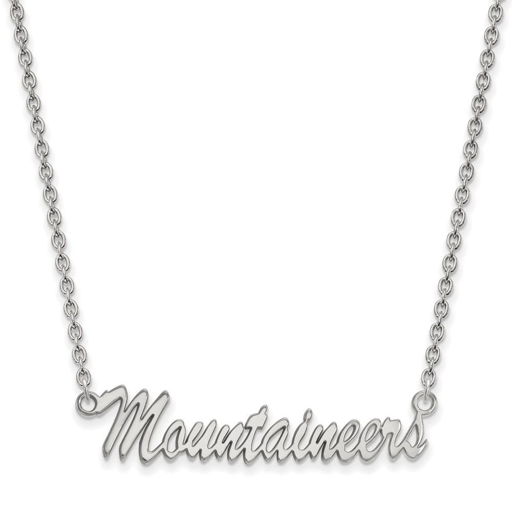 Sterling Silver West Virginia U Pendant Necklace