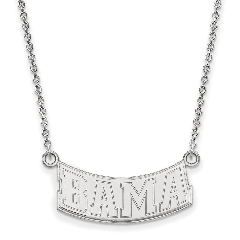 Sterling Silver U of Alabama 'Bama' Pendant Necklace