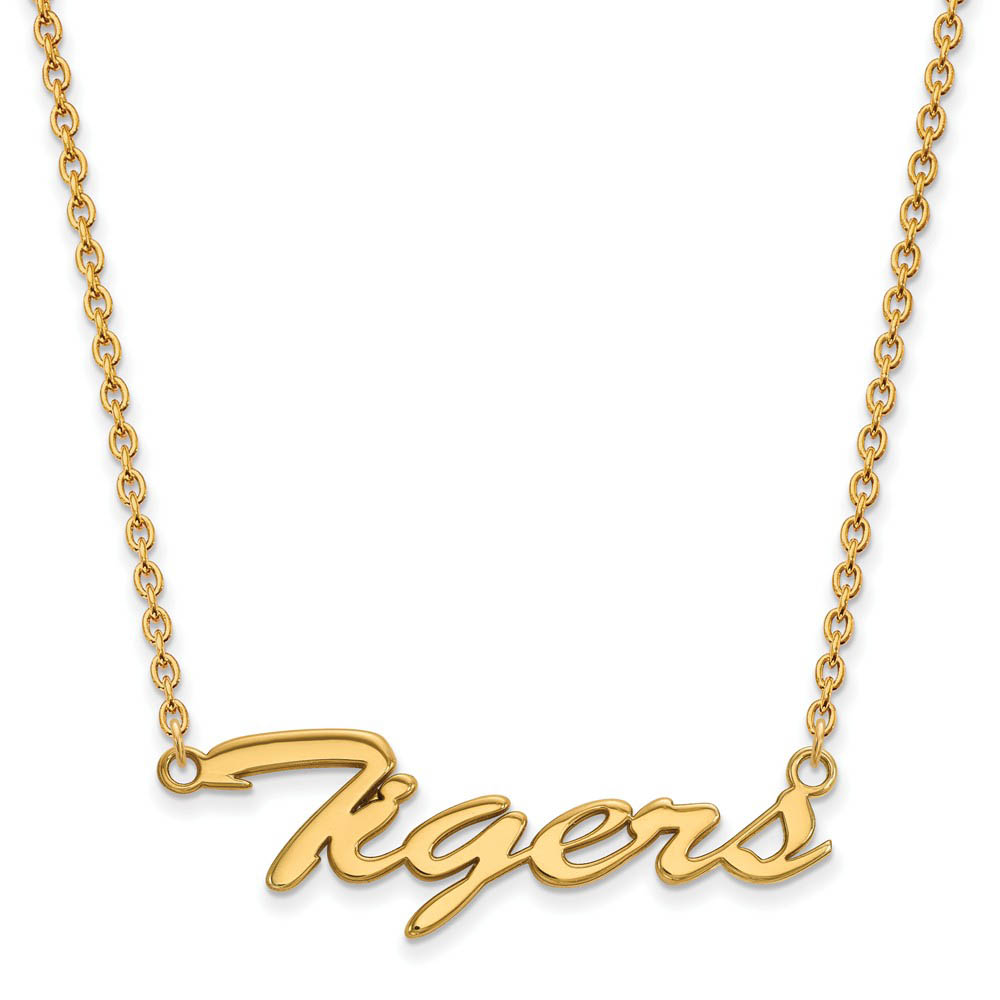 14k Gold Plated Silver Clemson U Necklace