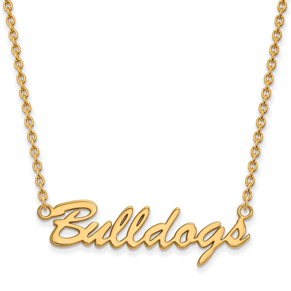 14k Gold Plated Silver U of Georgia Pendant Necklace