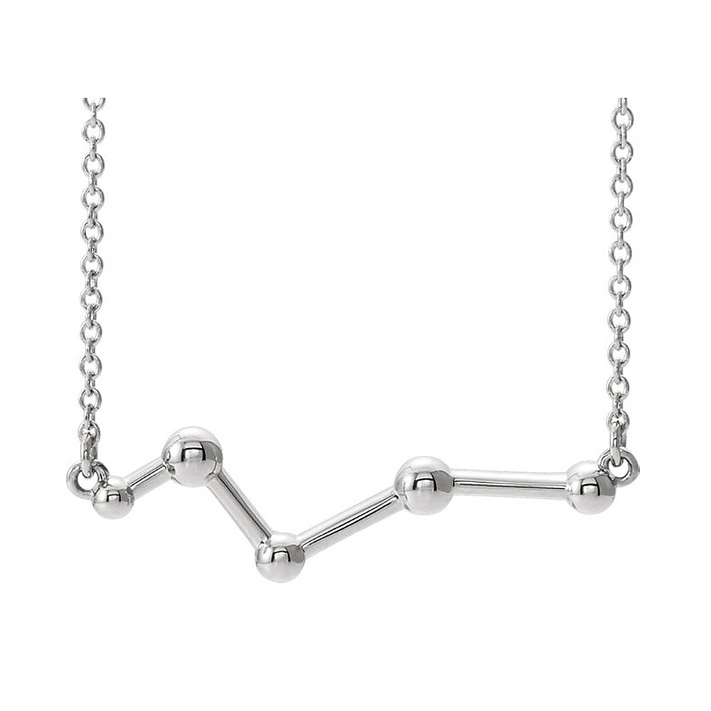 Sterling Silver Constellation Bar Necklace
