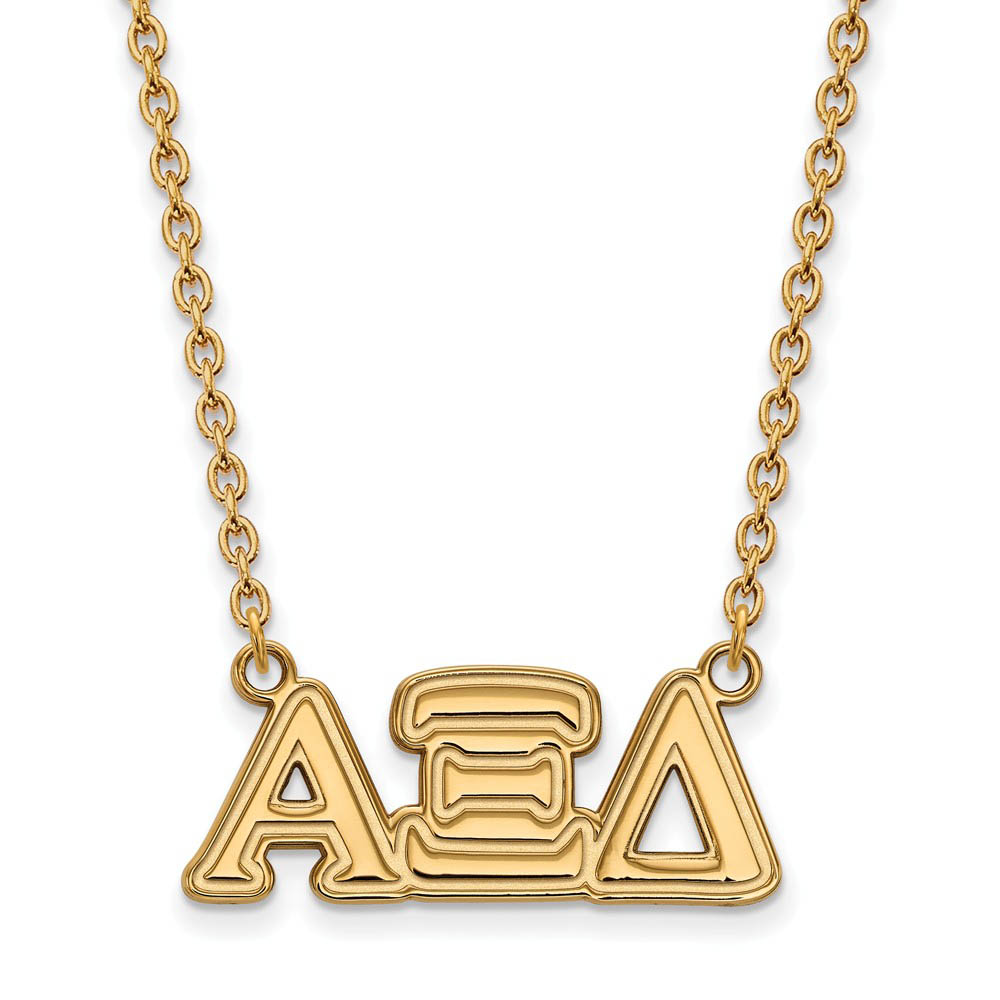 14K Plated Silver Alpha Xi Delta Necklace