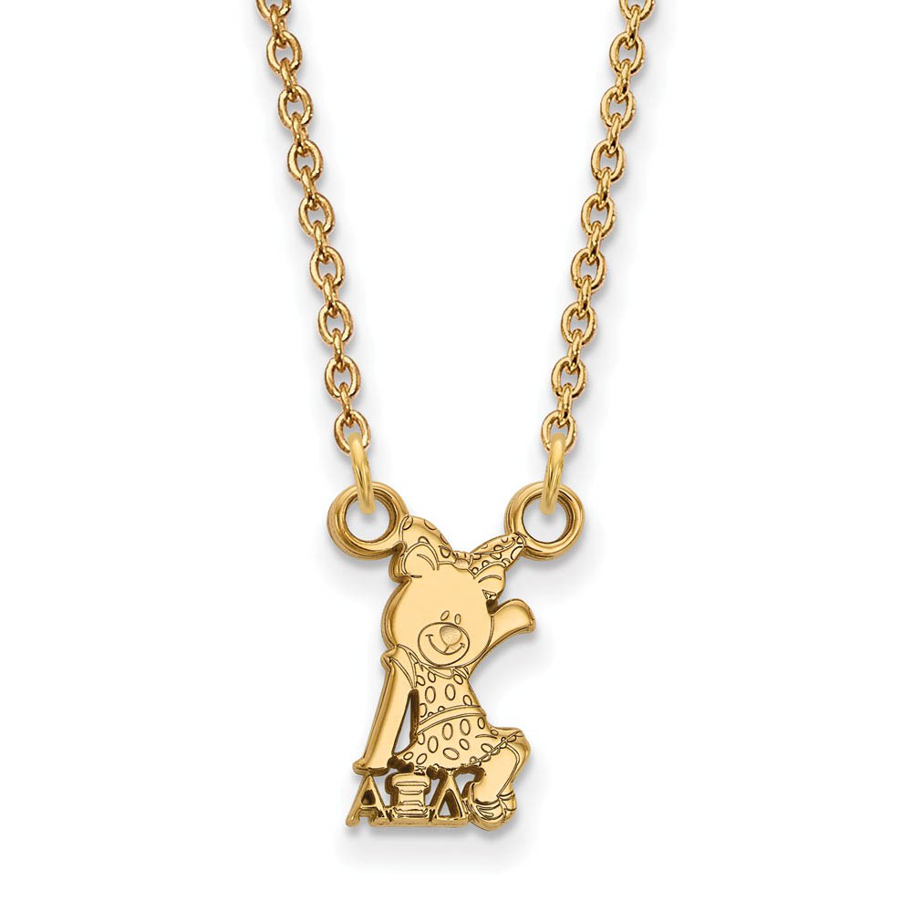 14K Plated Silver Alpha Xi Delta (Tiny) Necklace