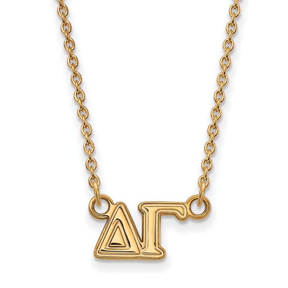 14K Plated Silver Delta Gamma Necklace