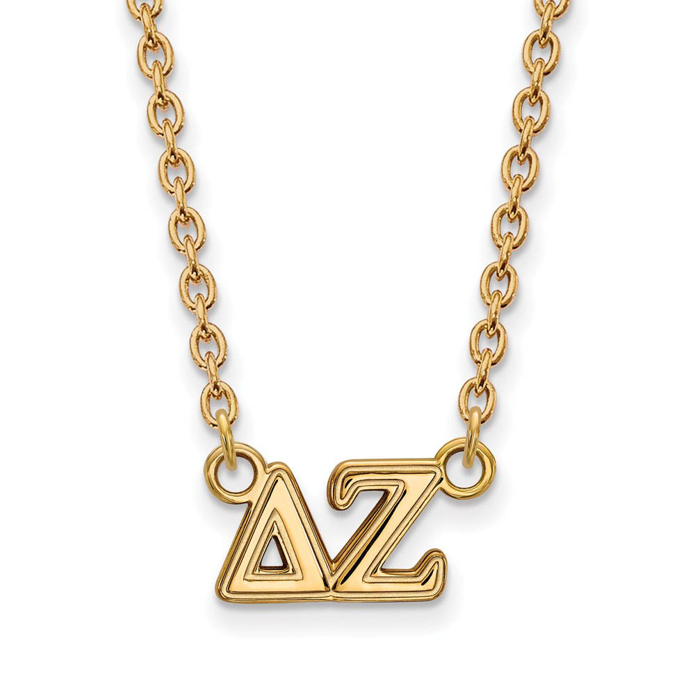 14K Plated Silver Delta Zeta Necklace