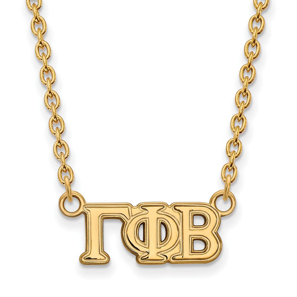 14K Plated Silver Gamma Phi Beta Necklace