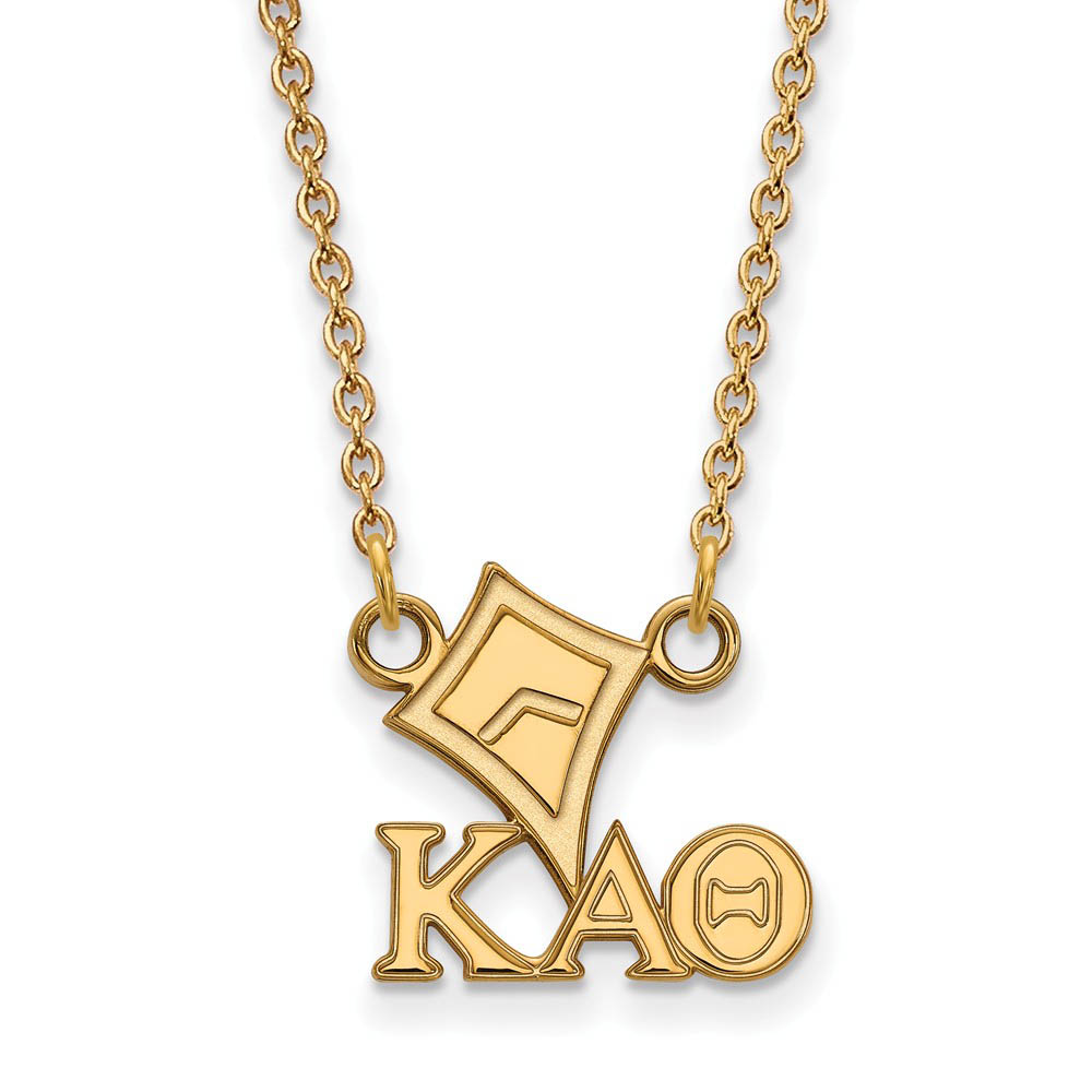 14K Plated Silver Kappa Alpha Theta (Tiny) Necklace