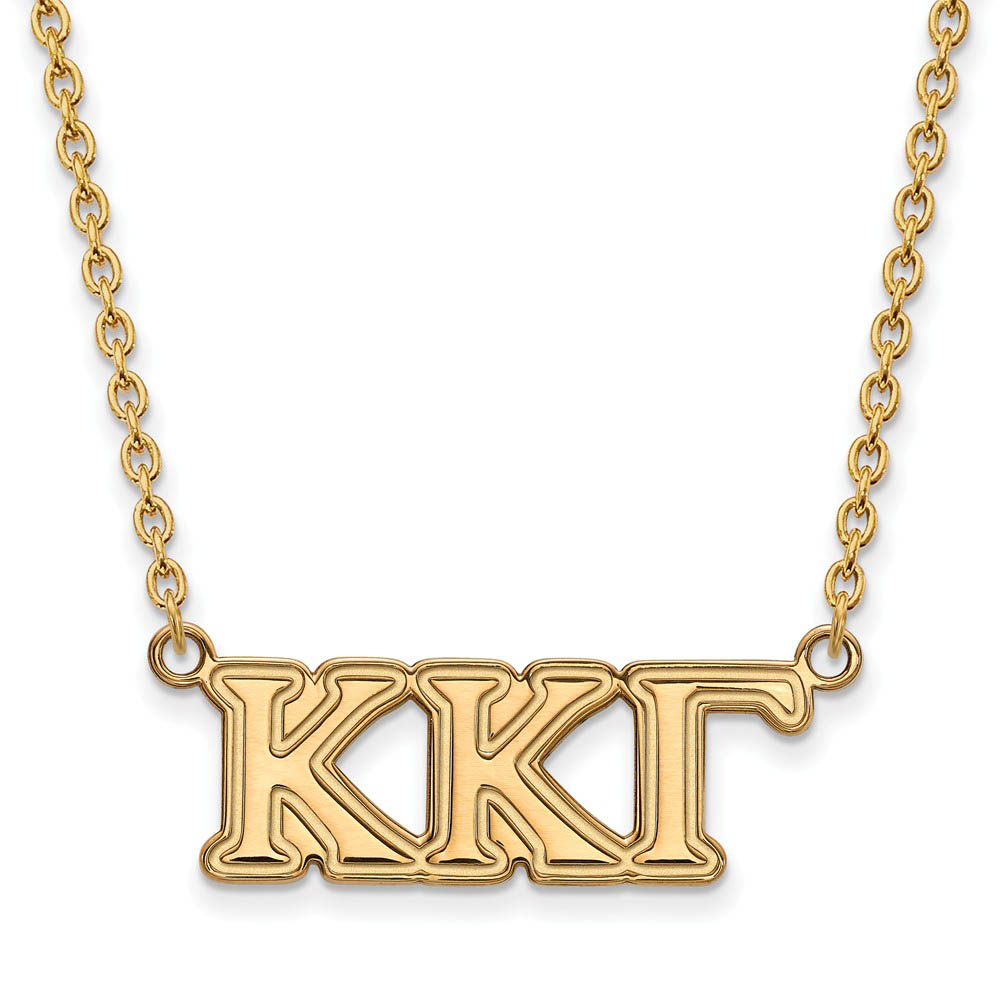 14K Plated Silver Kappa Kappa Gamma Necklace