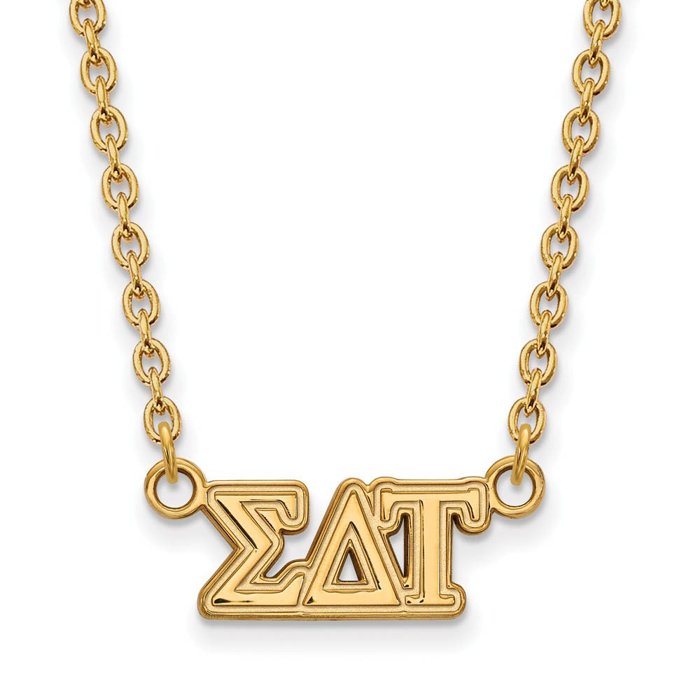 14K Plated Silver Sigma Delta Tau Necklace
