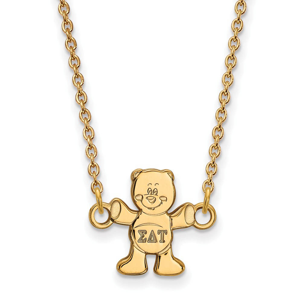 14K Plated Silver Sigma Delta Tau (Tiny) Necklace