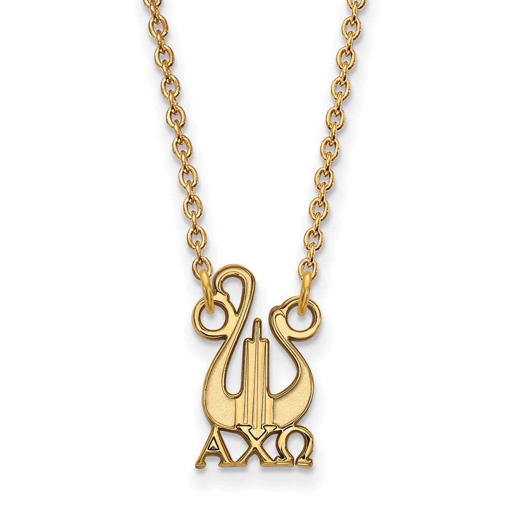 14K Plated Silver Alpha Chi Omega Necklace