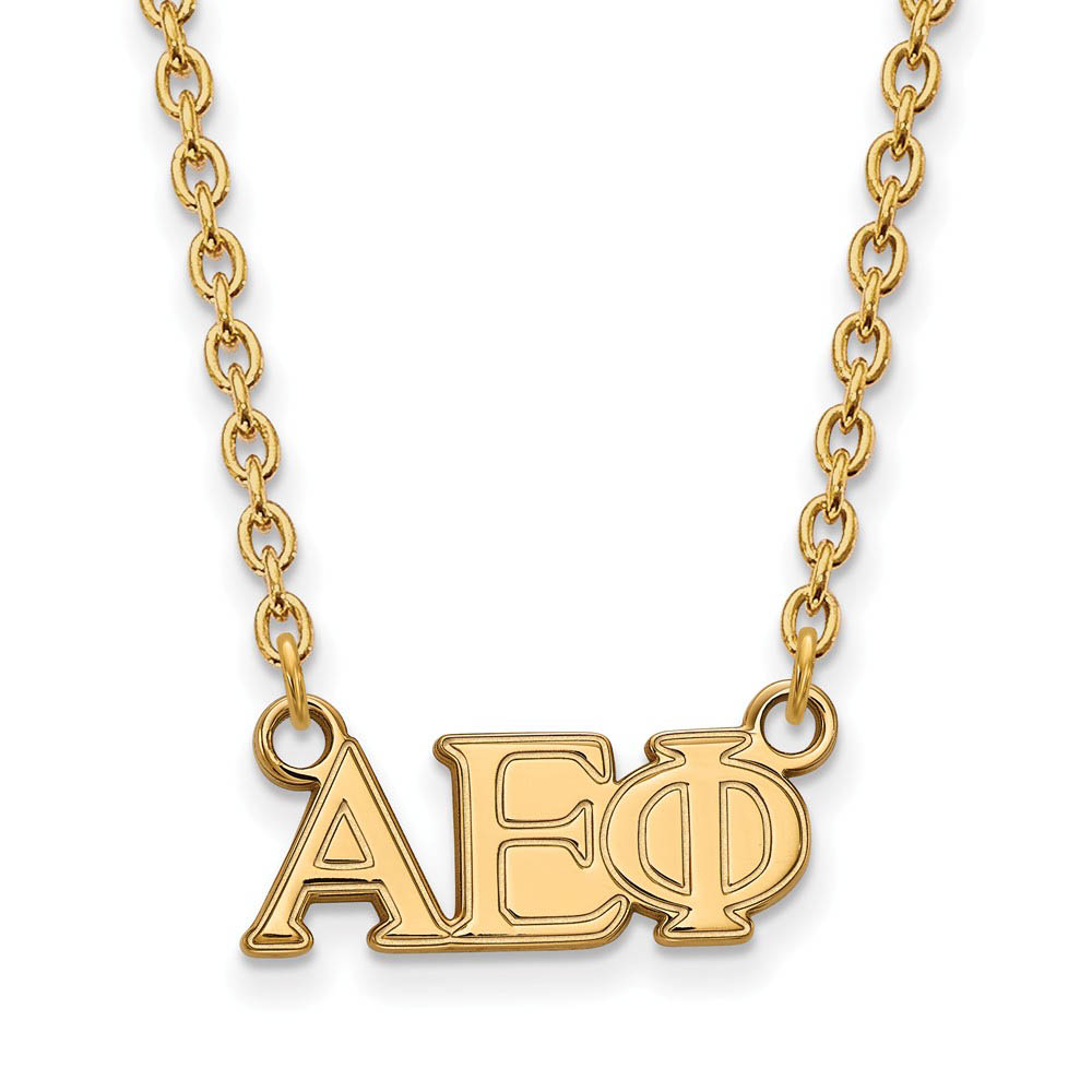 14K Plated Silver Alpha Epsilon Phi Necklace