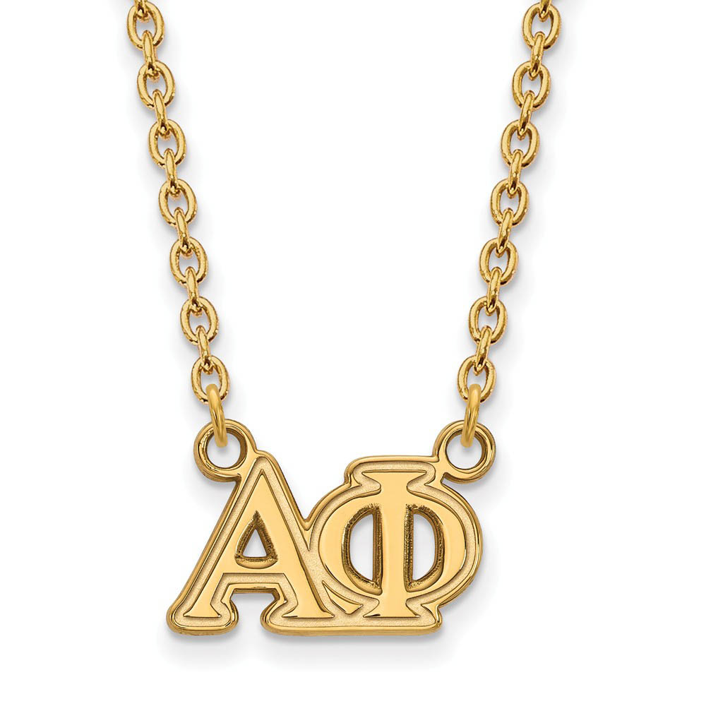 14K Plated Silver Alpha Phi Necklace