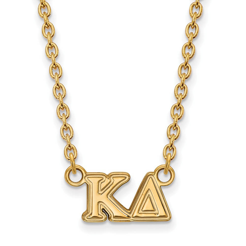 14K Plated Silver Kappa Delta Necklace