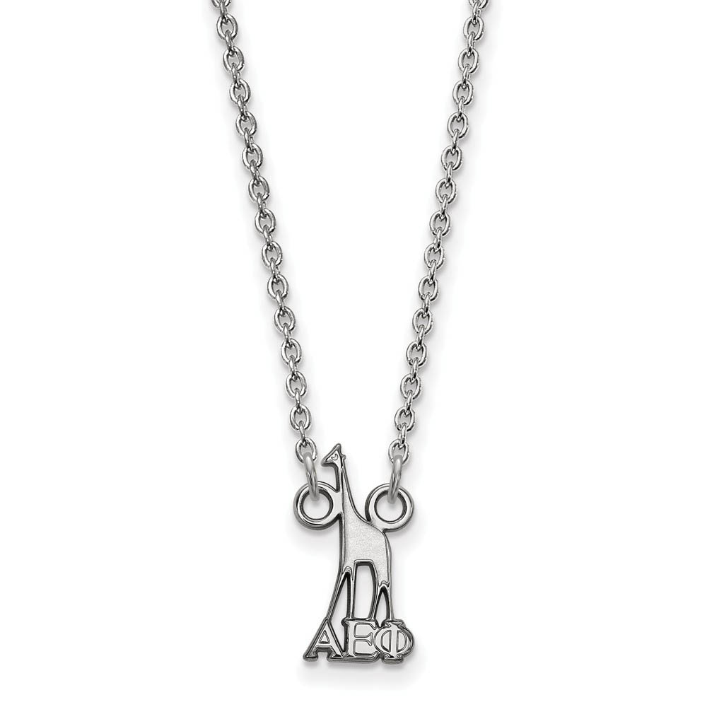 Sterling Silver Alpha Epsilon Phi (Tiny) Necklace