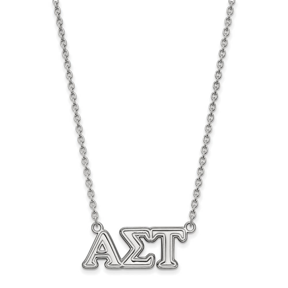 Sterling Silver Alpha Sigma Tau Necklace