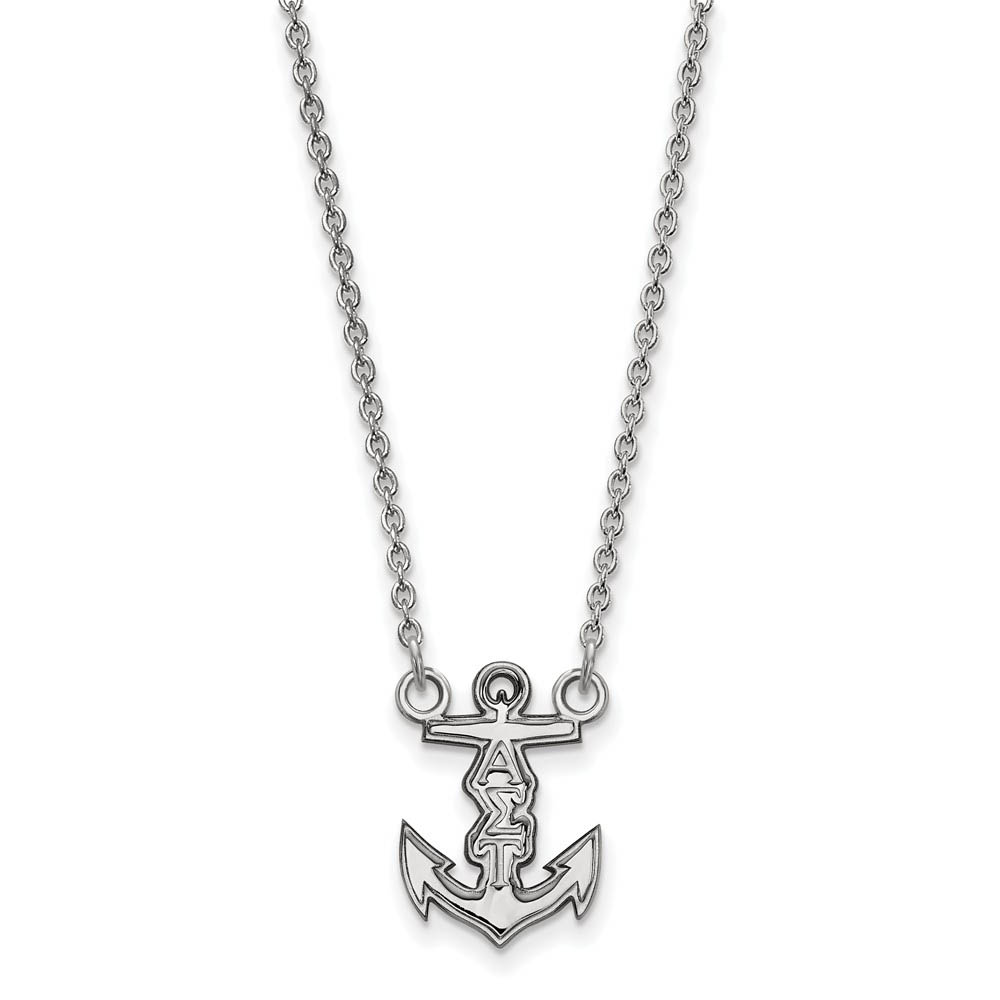Sterling Silver Alpha Sigma Tau (Tiny) Necklace