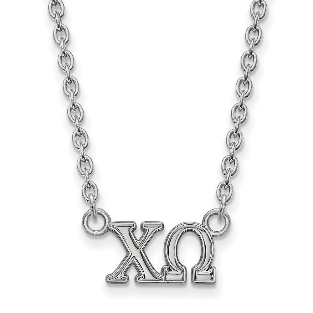 Sterling Silver Chi Omega Necklace
