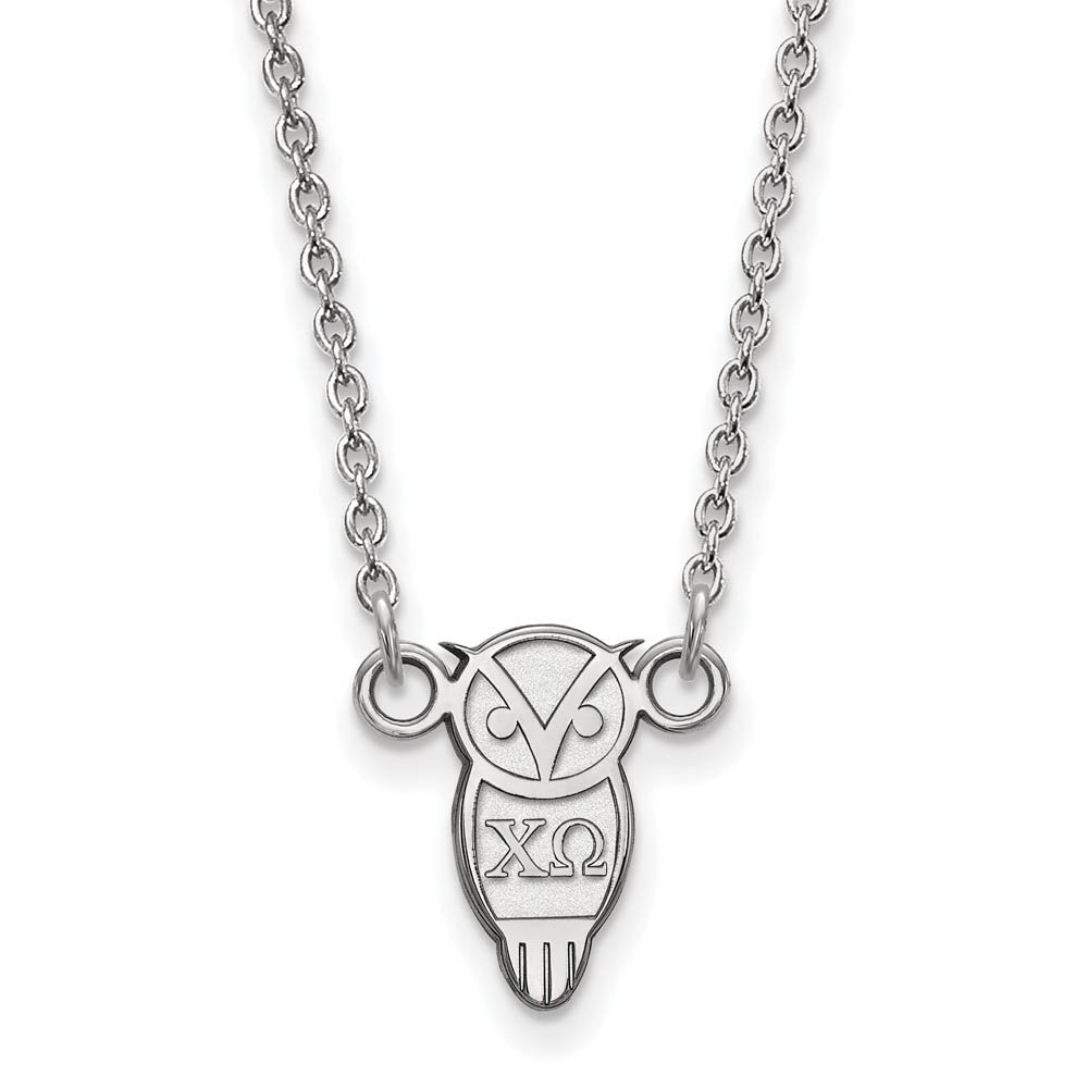 Sterling Silver Chi Omega (Tiny) Necklace