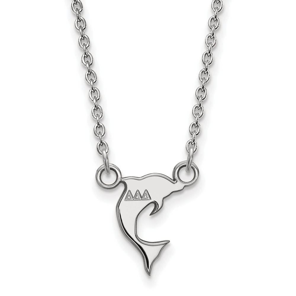 Sterling Silver Delta Delta Delta (Tiny) Necklace