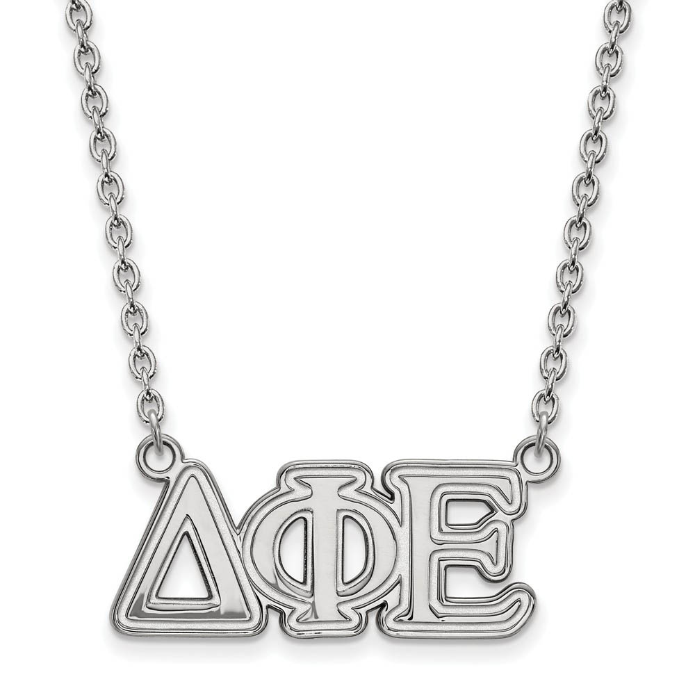 Sterling Silver Delta Phi Epsilon Necklace