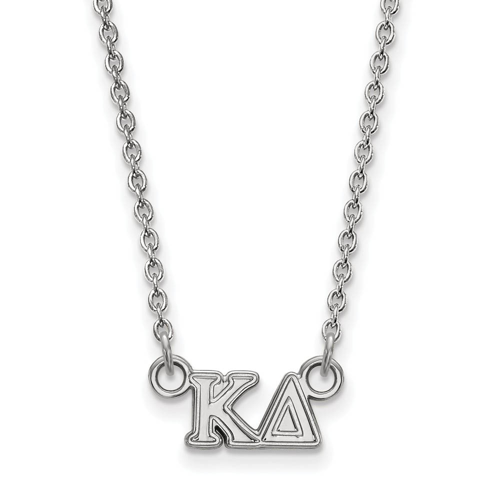 Sterling Silver Kappa Delta (Tiny) Greek Letters Necklace