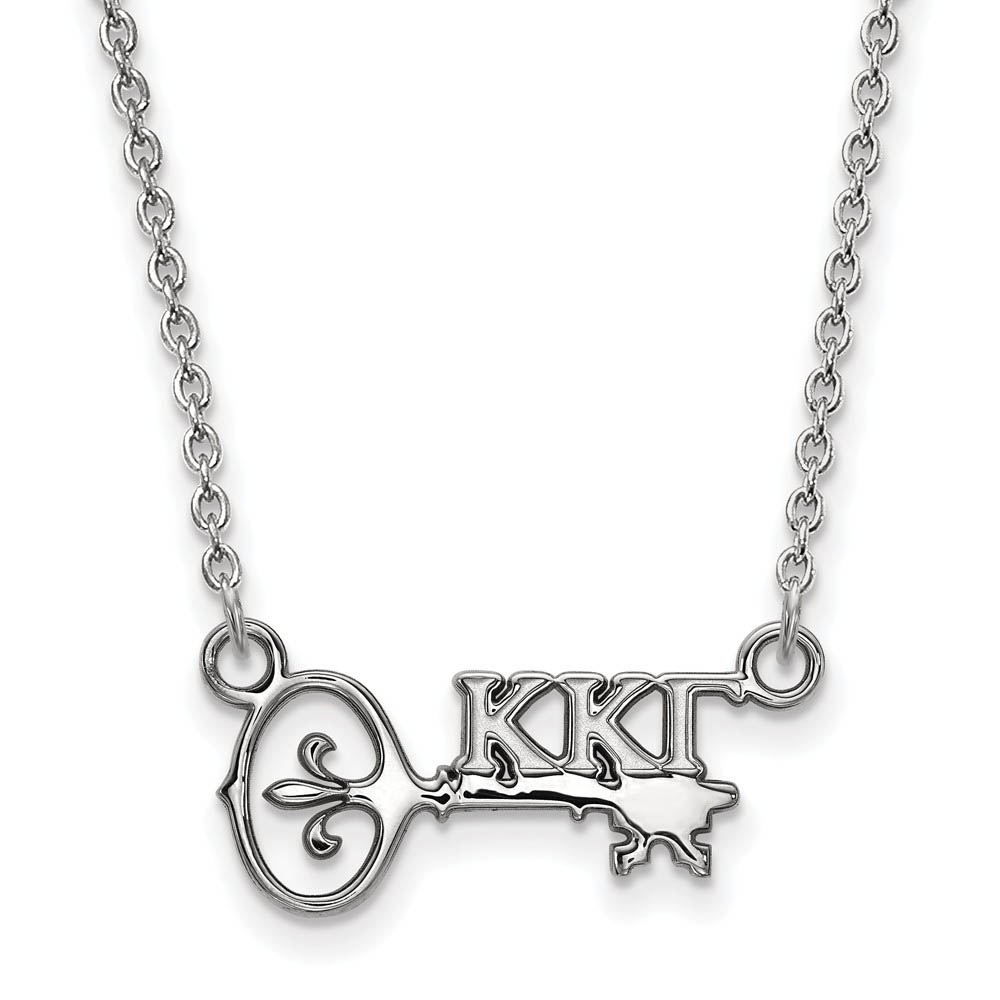 Sterling Silver Kappa Kappa Gamma (Tiny) Necklace