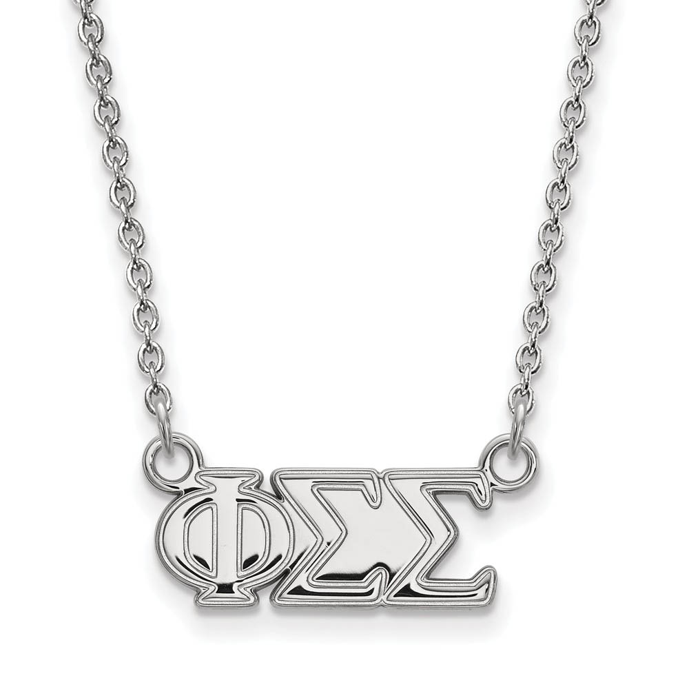 Sterling Silver Phi Sigma Sigma Necklace