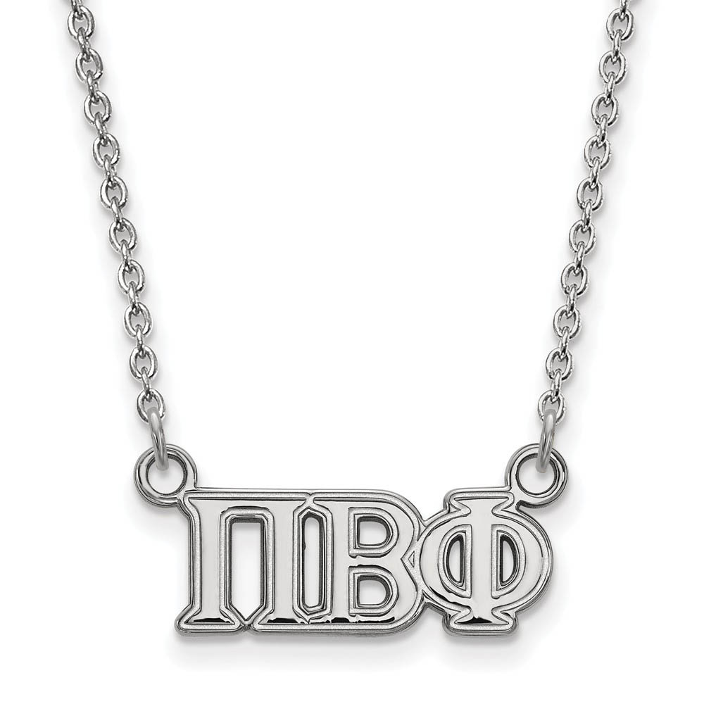 Sterling Silver Pi Beta Phi Necklace