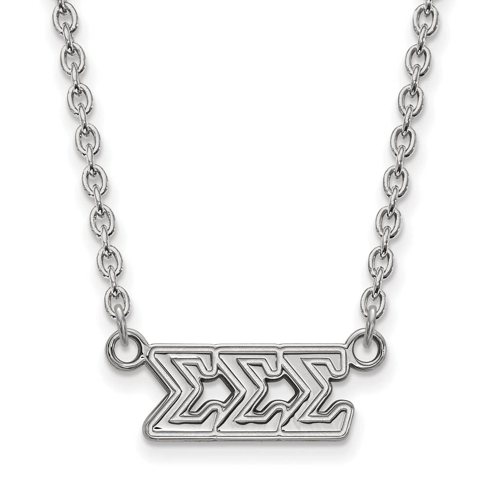 Sterling Silver Sigma Sigma Sigma Necklace