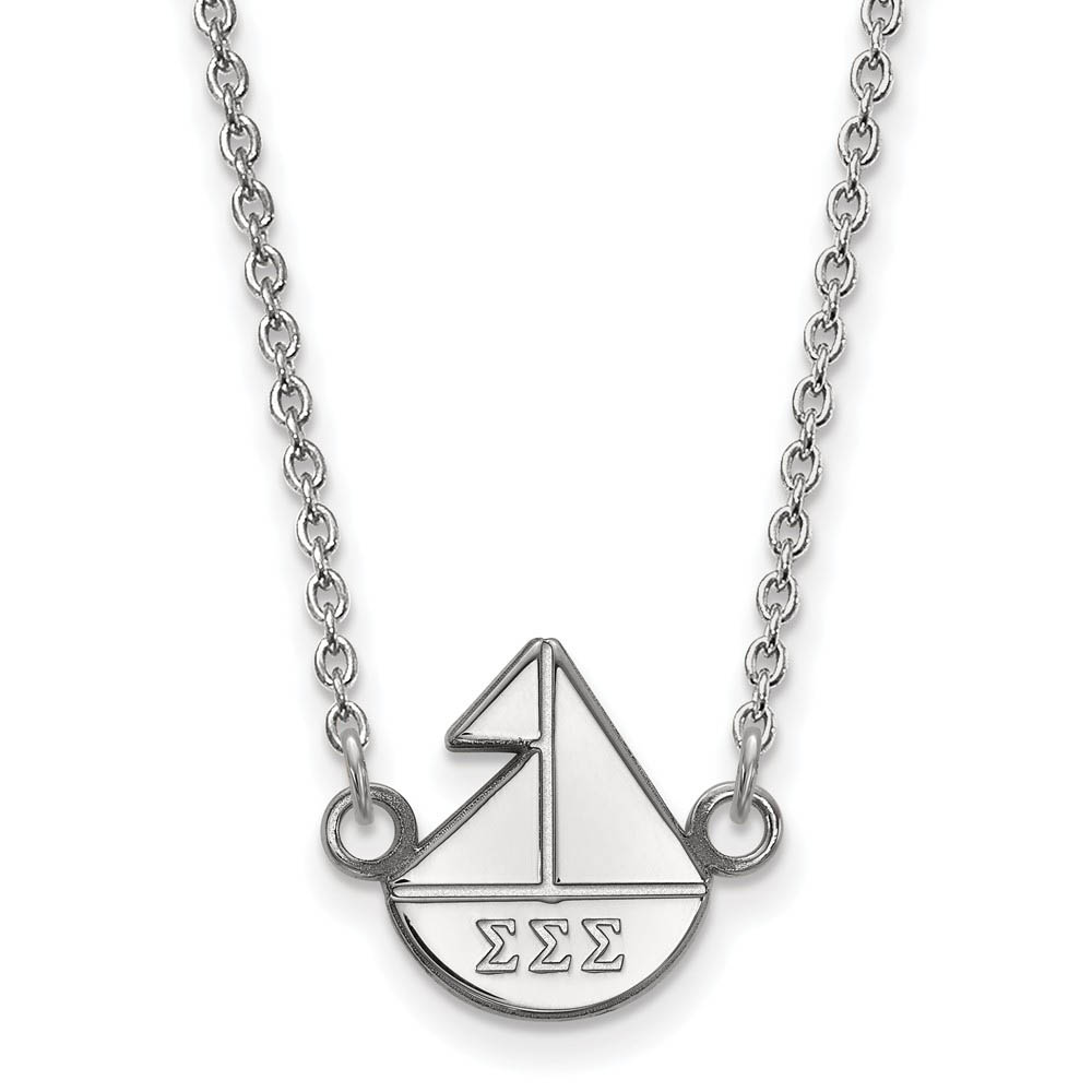 Sterling Silver Sigma Sigma Sigma (Tiny) Necklace