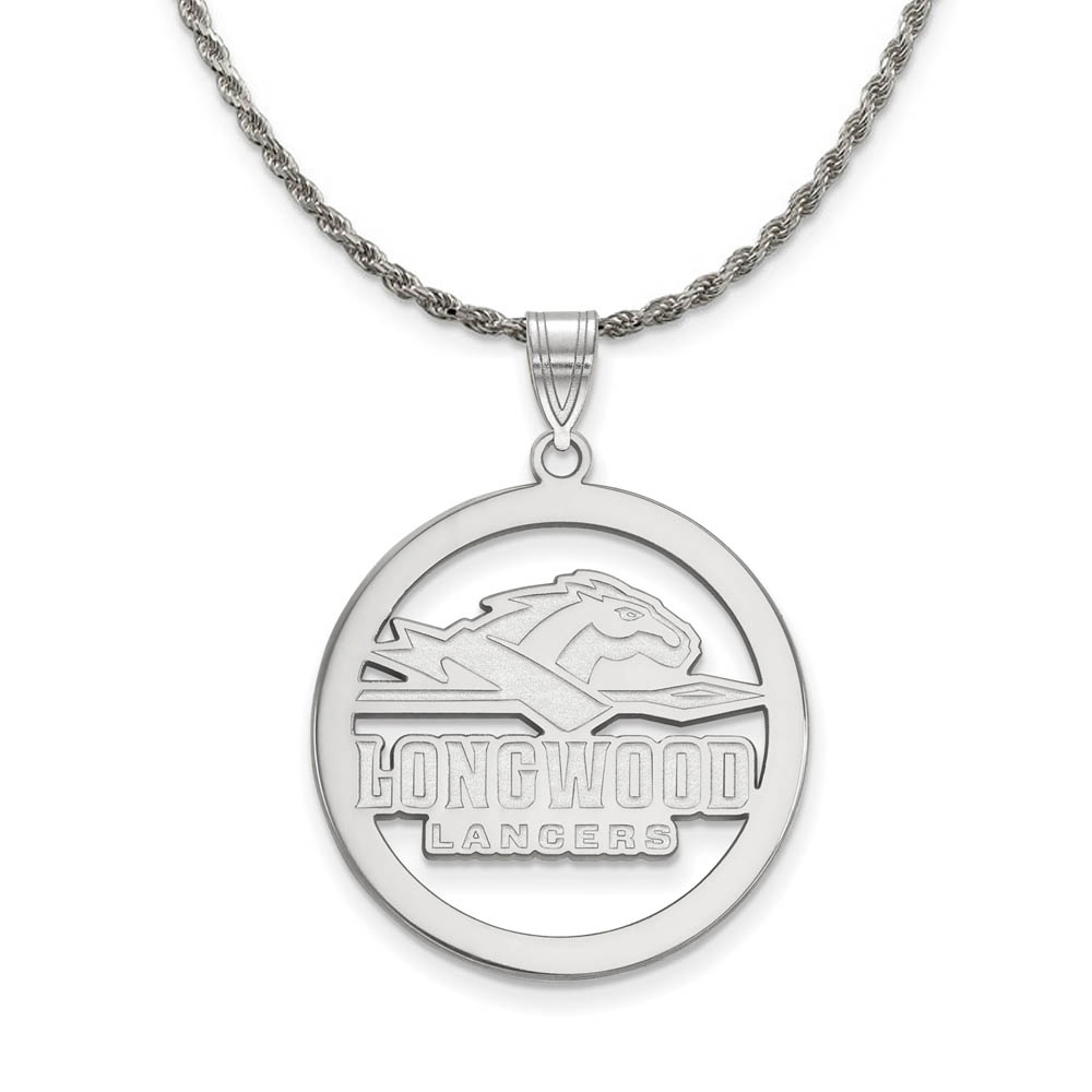 Sterling Silver Longwood U Circle Pendant Necklace