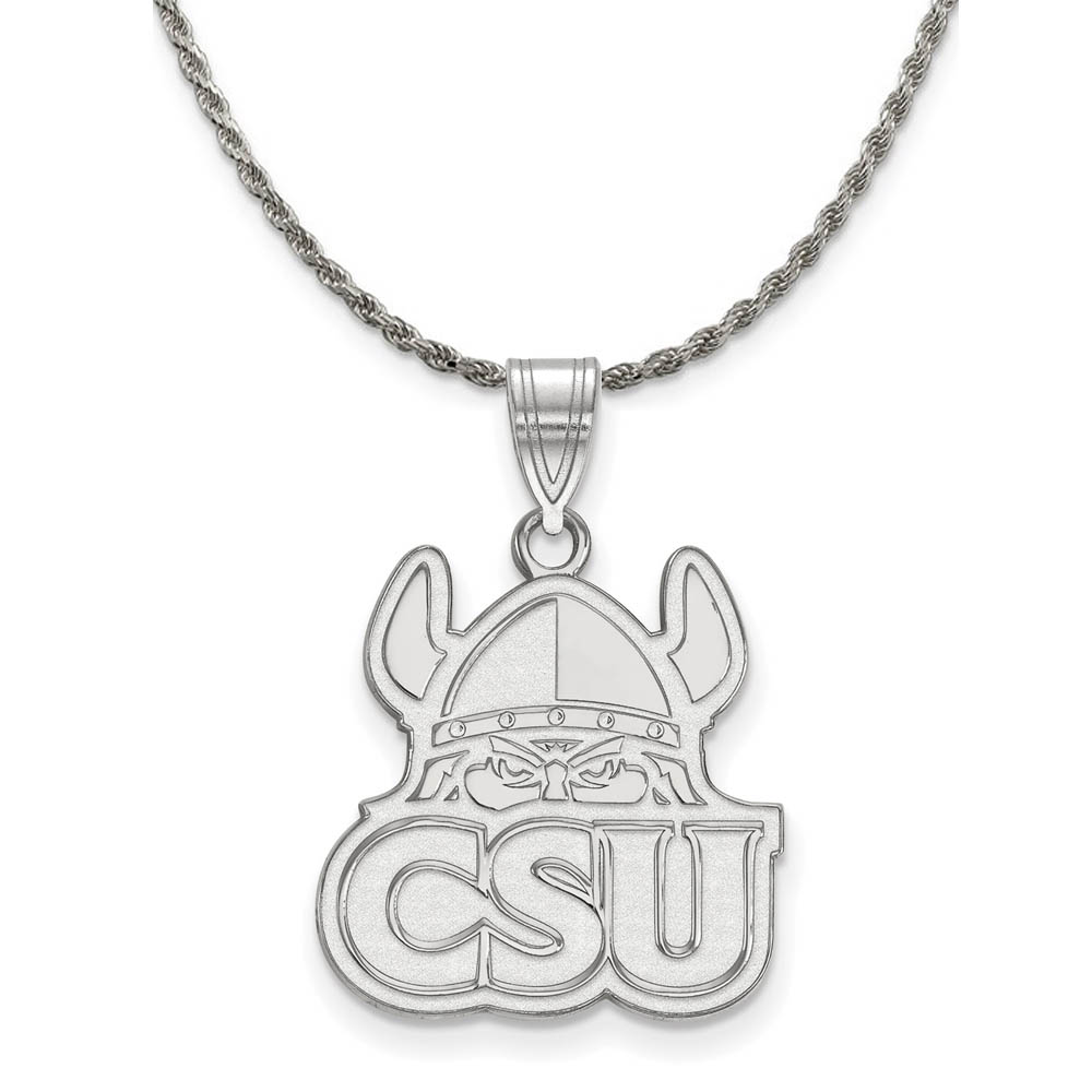 Sterling Silver Cleveland State Pendant Necklace