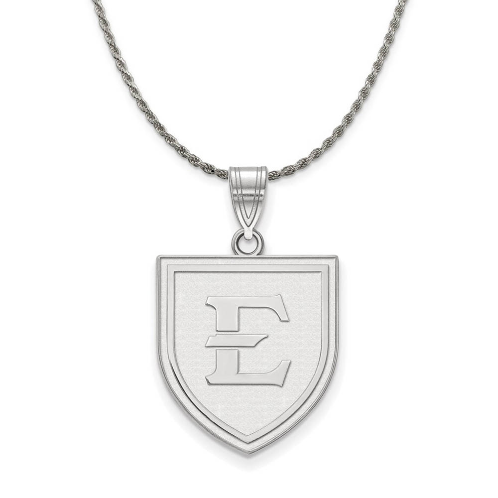Sterling Silver East Tennessee State Pendant Necklace