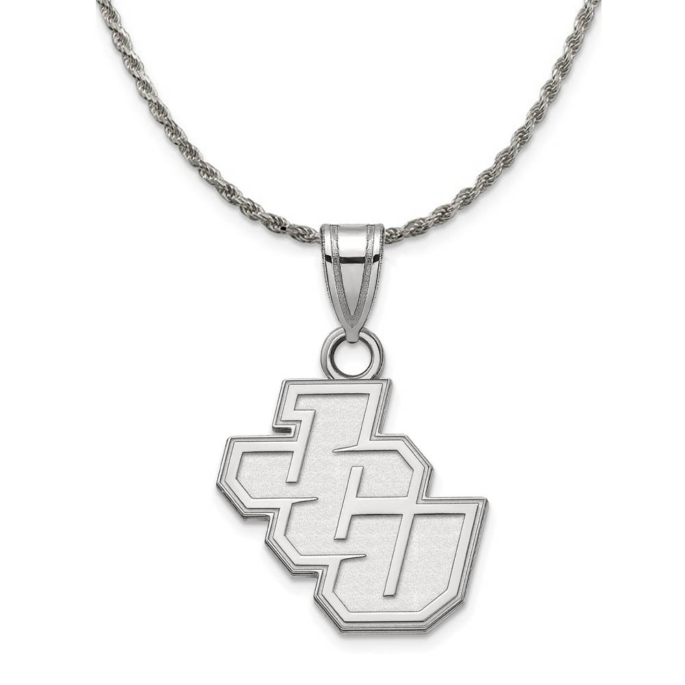 Sterling Silver John Carroll U Pendant Necklace