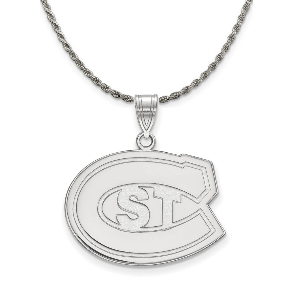 Sterling Silver St. Cloud State Logo Necklace