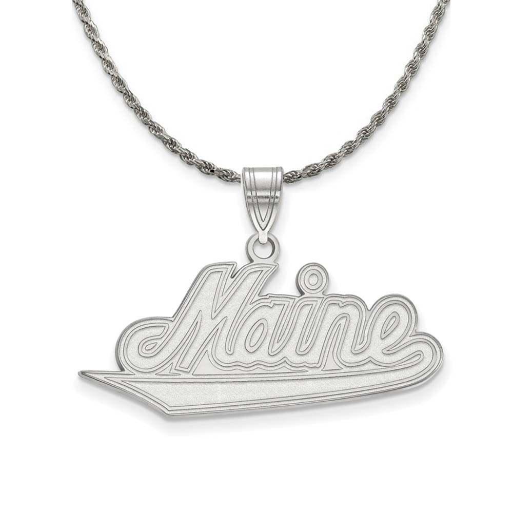 Sterling Silver U. of Maine Pendant Necklace