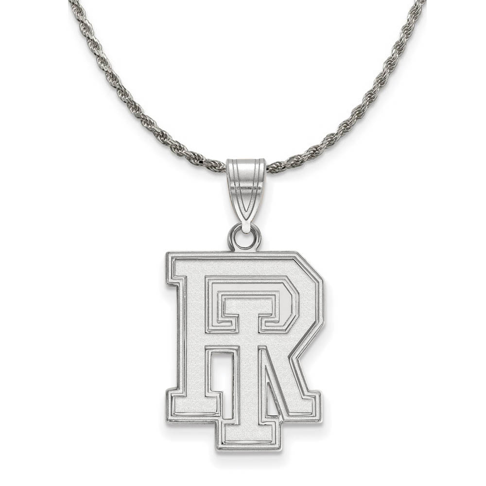 Sterling Silver U. of Rhode Island Pendant Necklace