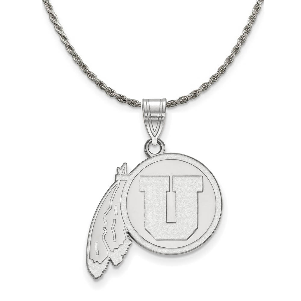 Sterling Silver U. of Utah Pendant Necklace