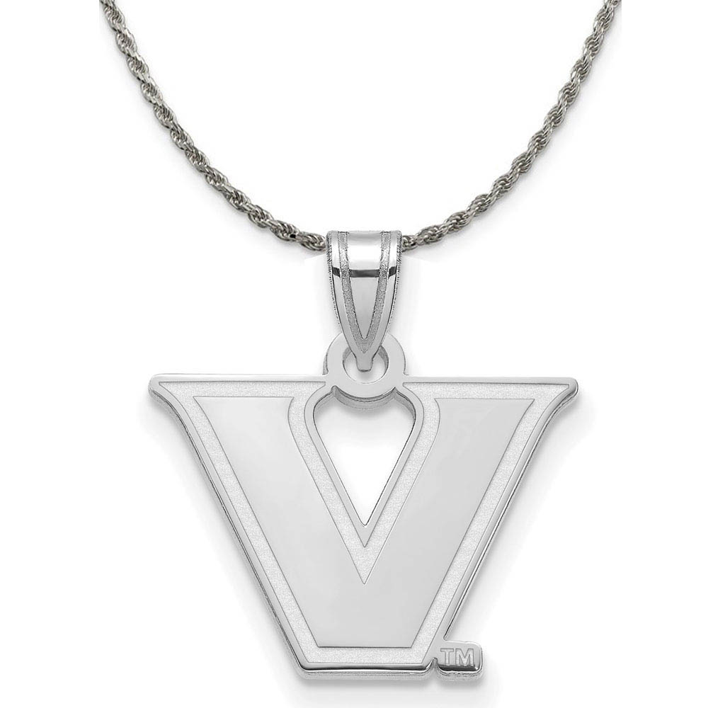 Sterling Silver Vanderbilt U. 'V' Star Necklace - 26 Inch