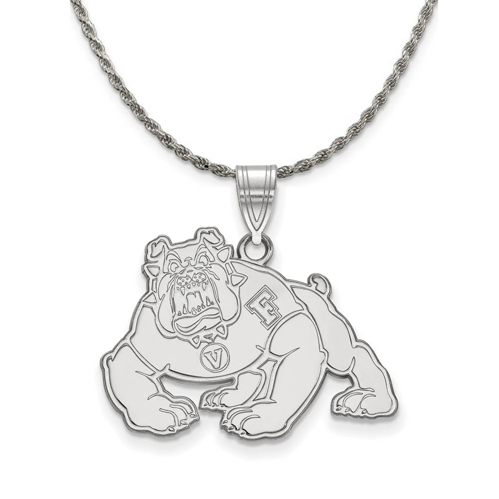 Sterling Silver California State Fresno Pendant Necklace